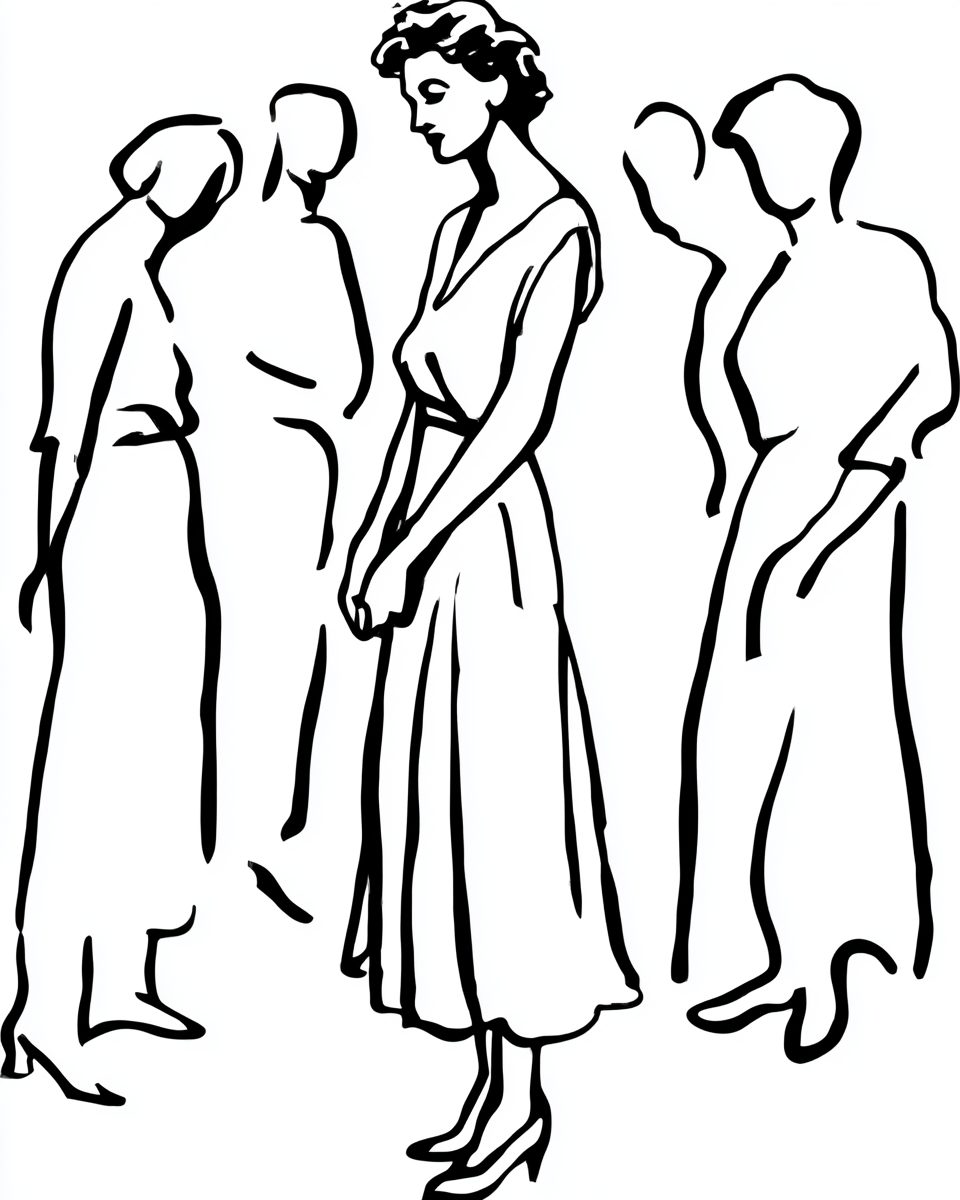 Illustration Fallbeispiel Familienaufstellung – 3 Rollen einer Frau